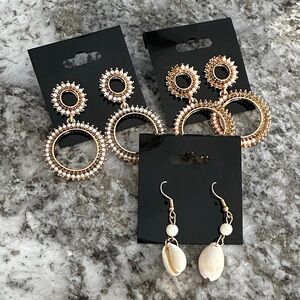 ☘️3 Pc Earring Bundle